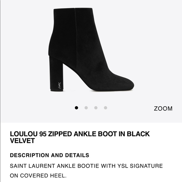 SAINT LAURENT LouLou Ankle Boots - Picture 8 of 8